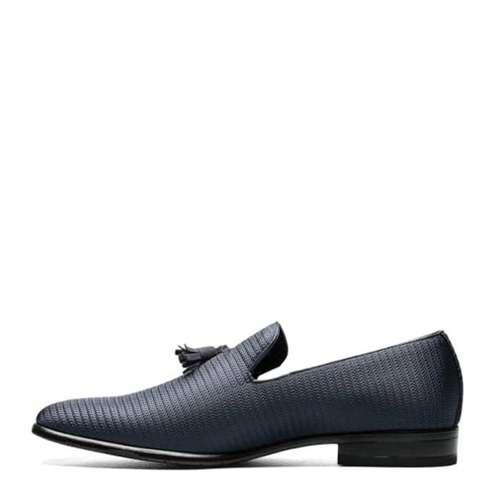 STACY ADAMS Men's Tazewell Tassel Slip-on Loafer, Navy, 12 by Stacy Adams - Image 6