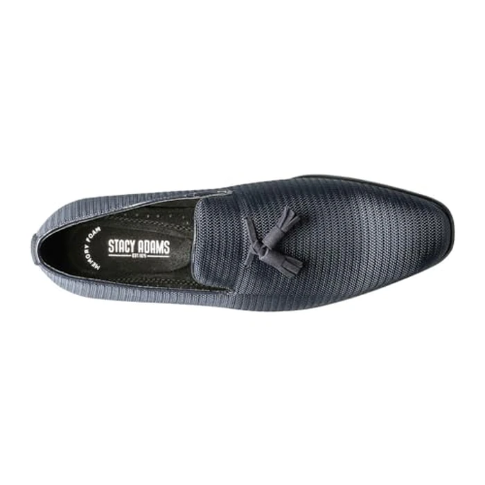 STACY ADAMS Men's Tazewell Tassel Slip-on Loafer, Navy, 12 by Stacy Adams - Image 8
