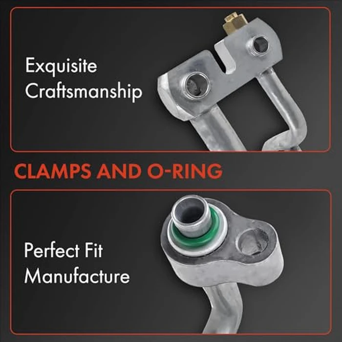 A-Premium A/C Suction Hose & Discharge Line Hose Assembly Compatible with Ford F-250 Super Duty, F-350 Super Duty, F-450 Super Duty, F-550 Super Duty, Excursion, F53 Motorhome Chassis by A-Premium - Image 3