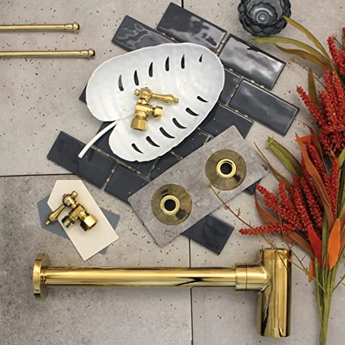 Kingston Brass DD8102 Trimscape 1-1/4" OD Brass Round Siphon Bottle Trap, Polished Brass by Kingston Brass - Image 2