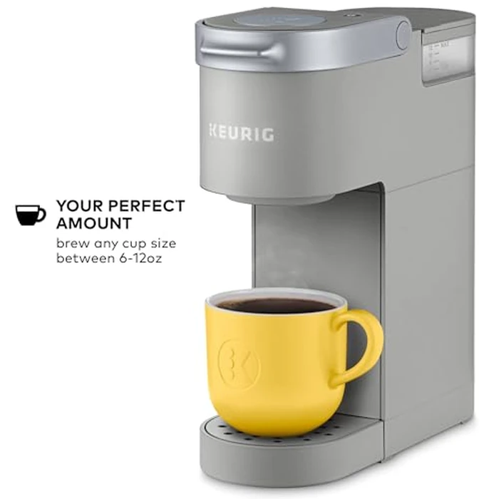 Keurig K-Mini Single Serve K-Cup Pod Coffee Maker, 6 to 12oz Brew size, with Cord Storage, Perfect for Small Spaces, Studio Gray by Keurig - Image 4