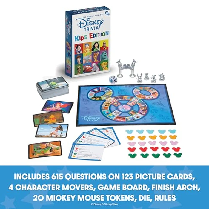 The Magical World of Kids Disney Trivia Games - Board Games for Family Night, Family Games, Multi-Player Board Game, Family Board Game, Travel Games, Disney Game, Ages 5+ by PlayMonster - Image 2