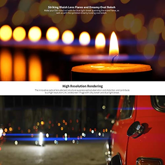 SIRUI 24mm Anamorphic Lens F2.8 1.33X APS-C Camera Lens for E Mount, Blue Flare by Sirui - Image 5