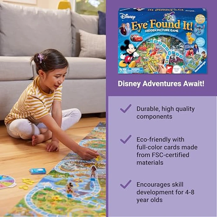 Ravensburger Disney Eye Found It - Hidden Picture Search Board Game - Learning Fun with Disney Favorites - Ages 4+ MESH Accredited by Ravensburger - Image 2