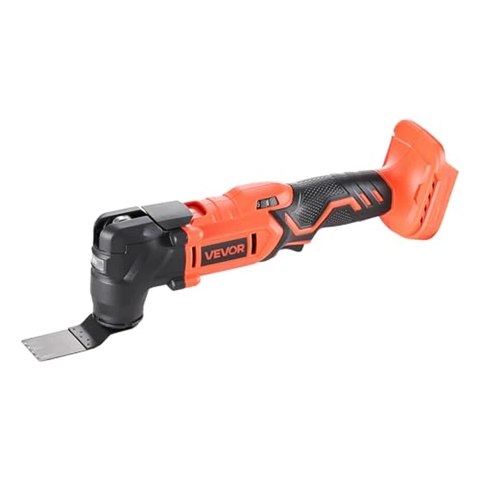 VEVOR Cordless Oscillating Tool, 20V Multitool Oscillating Tool with 6 Variable Speeds 8500-17000 OPM, 3.2 degrees Oscillation Angle, 8PCS Saw Accessories & LED Work Light (Battery Pack Not Included) by VEVOR - Image 3