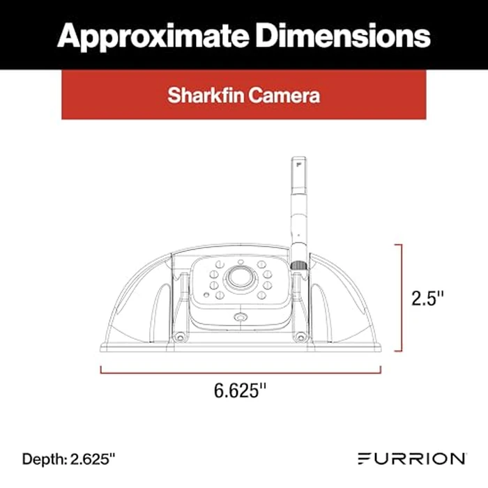 Furrion Vision S+ RV Observation System with 7" Monitor, Sharkfin, Infrared Night Vision, Live Streaming, Wide Viewing Angle - FOS7HTASF by Furrion - Image 3