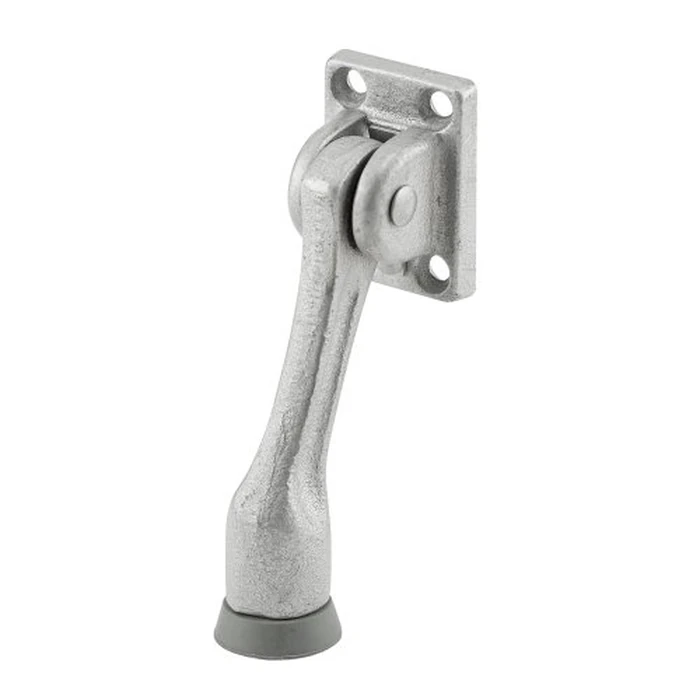 Prime-Line Products J 4551 Iron Door Holder, Spring Loaded, Heavy Duty, Aluminum Finish by Prime-Line - Used - Acceptable condition - CA$12.85