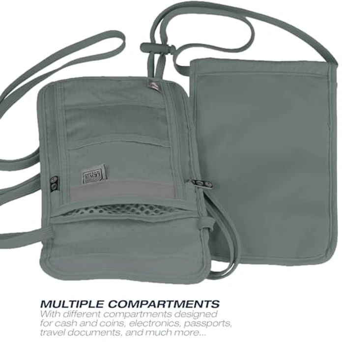 Lewis N. Clark Stash Neck Travel Wallet, RFID Blocking Passport Holder, Protect Personal Information, Slate by Lewis N. Clark - Image 5