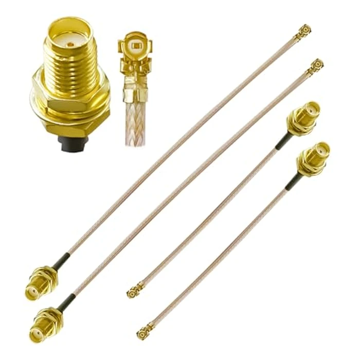 Ahoaepy 4PCS RG178 UFL SMA Pigtail Cable, SMA Female to U.FL IPX MHF1 Coaxial Jumper, Different Lengths 4inch(10cm) and 8inch(20cm) U.FL to SMA Female Extension Cable for CB Radios,Antenna,Latop by Ahoaepy - Used - Like New condition - US$7.19