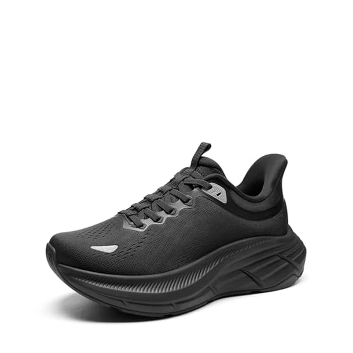 NORTIV 8 Women's Slip On Walking Shoes Cushioning Hands Free Non-Slip Breathable Comfortable Workout Running Tennis Gym Athletic ActiveBreeze Fashion Sneakers,Size 6.5,All Black,SNRS24007W-L by NORTIV 8 - Image 1