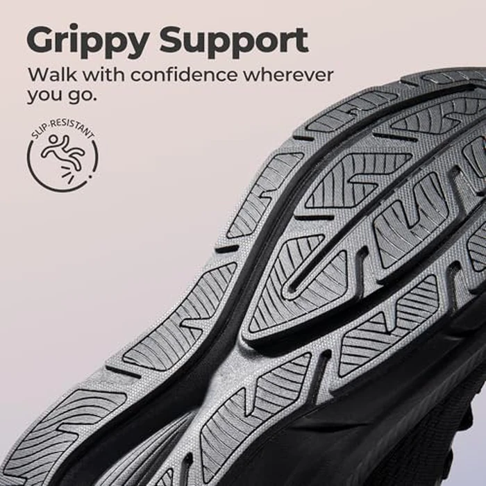 NORTIV 8 Women's Slip On Walking Shoes Cushioning Hands Free Non-Slip Breathable Comfortable Workout Running Tennis Gym Athletic ActiveBreeze Fashion Sneakers,Size 6.5,All Black,SNRS24007W-L by NORTIV 8 - Image 6