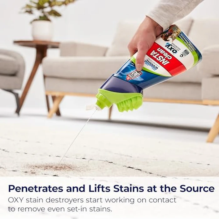 Bissell InstaClean Oxy Pet Spot and Stain Remover with Brush Head, 4 pack, 17409 by Bissell - Image 4