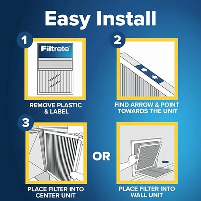 Filtrete 18x18x1 Air Filter, MPR 300, MERV 5, Clean Living Basic Dust 3-Month Pleated 1-Inch Air Filters, 6 Filters, White by Filtrete - Image 3