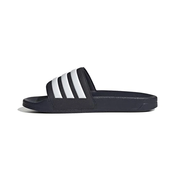 adidas Unisex Adilette Shower Slides Sandal, Legend Ink/White/Legend Ink, 10 US Men by adidas - Used - Like New condition