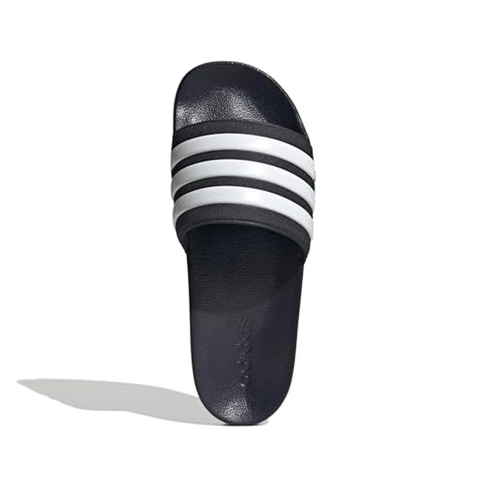 adidas Unisex Adilette Shower Slides Sandal, Legend Ink/White/Legend Ink, 10 US Men by adidas - Image 2