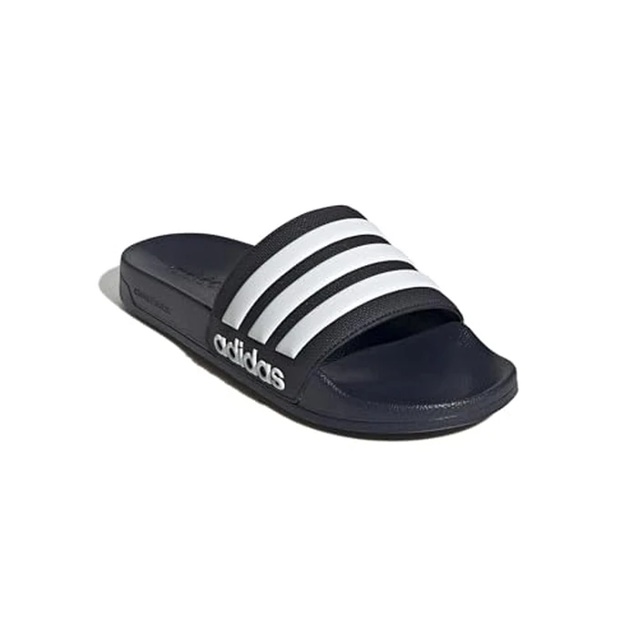 adidas Unisex Adilette Shower Slides Sandal, Legend Ink/White/Legend Ink, 10 US Men by adidas - Image 4