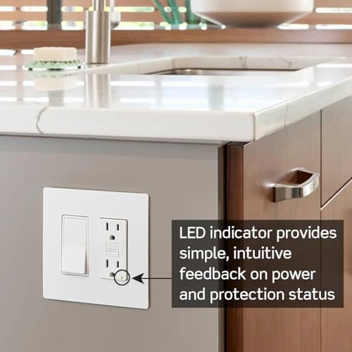 Leviton GFCI Receptacle, 20 Amp Tamper-Resistant, GFTR2-W, White by Leviton - Image 4