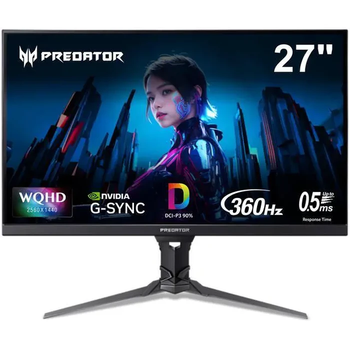 Acer Predator 27" QHD 2K 1440P 360Hz IPS NVIDIA G-SYNC PULSAR Technology with Built-in Speakers Gaming Computer Monitor XB273U F5BMIIPRZX by Acer America - Image 3