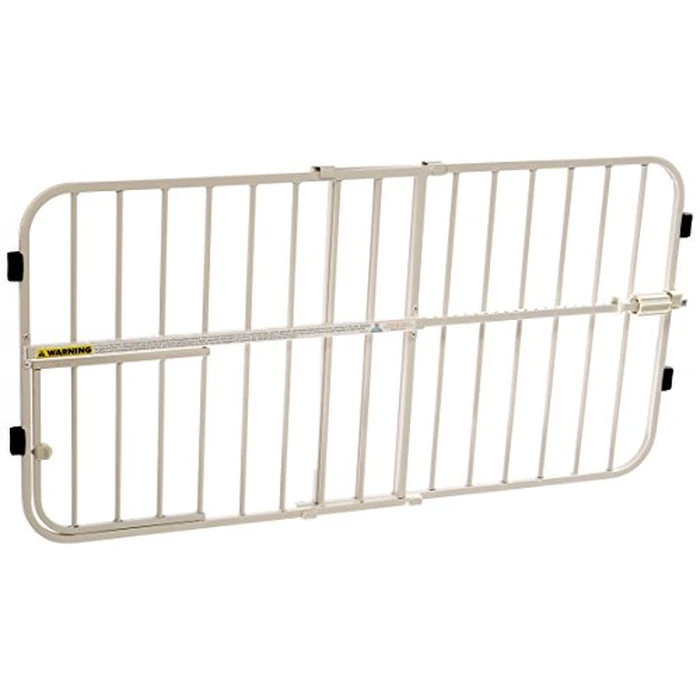 Carlson 24-38" Lil Tuffy Expandable Metal Dog Gate for Doorways, Indoor Pet Gate with Small Pet Door, No-Drill Pressure Mount, White by Carlson Pet Products - Used - Good condition - US$19.64