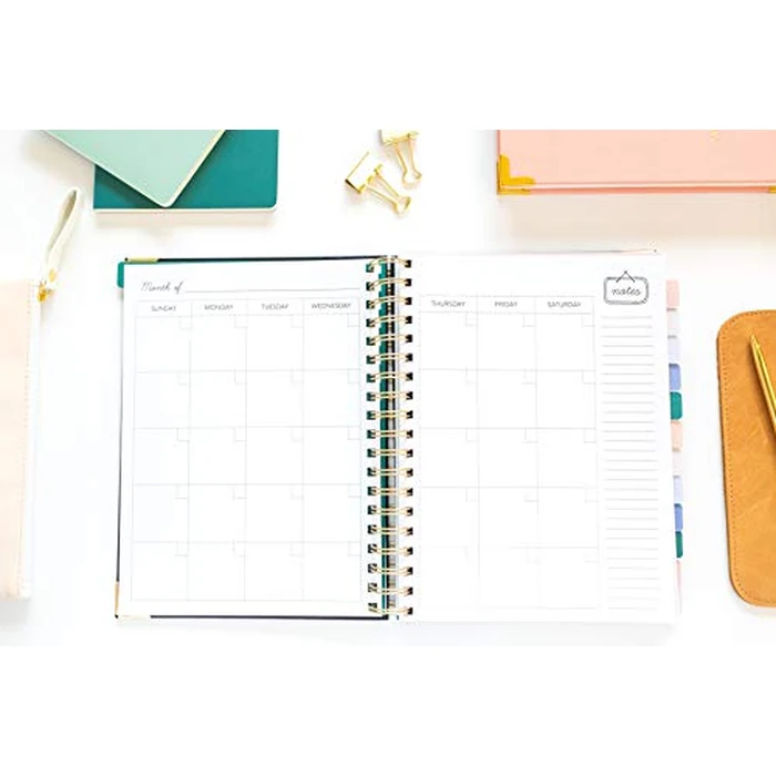 The Homeschool Planner: Beautiful and Undated with Monthly Tabs | To Do List, Goals, Meal Planning & Academic Tools | Homeschooling, Distance Learning & Family Organizer | Gold Spiral by Paper Peony Press - Image 5