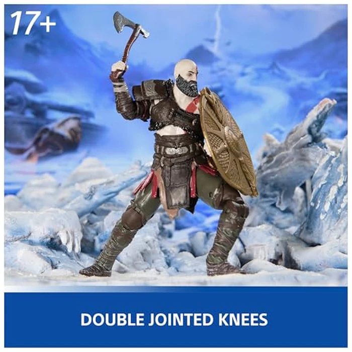 PlayStation God of War Ragnarök, 6” Kratos Action Figure with 5 Accessories, The Shapes Collection, for PS5 Fans & Collectors Ages 17+ by PlayStation - Image 4
