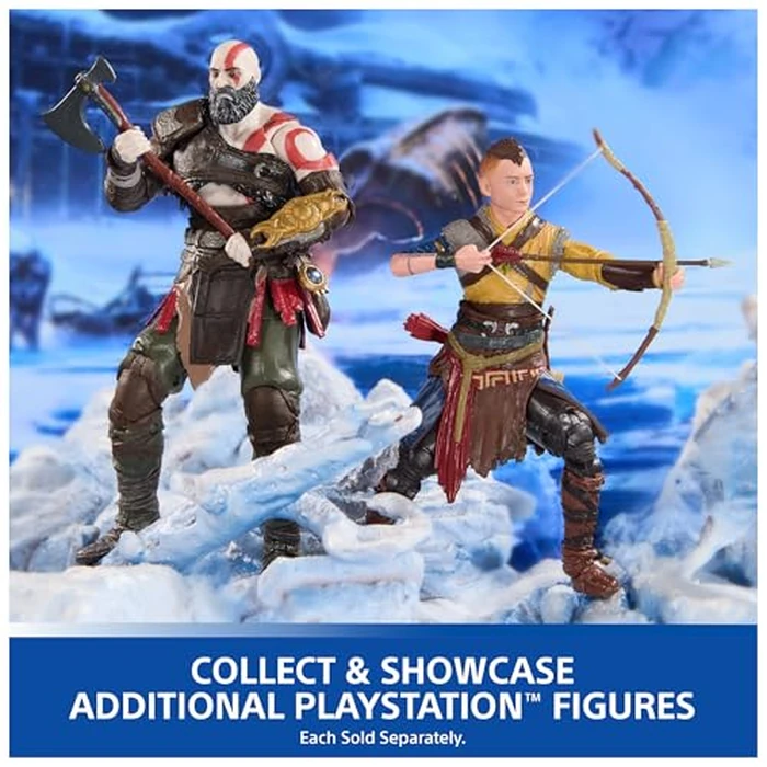 PlayStation God of War Ragnarök, 6” Kratos Action Figure with 5 Accessories, The Shapes Collection, for PS5 Fans & Collectors Ages 17+ by PlayStation - Image 7