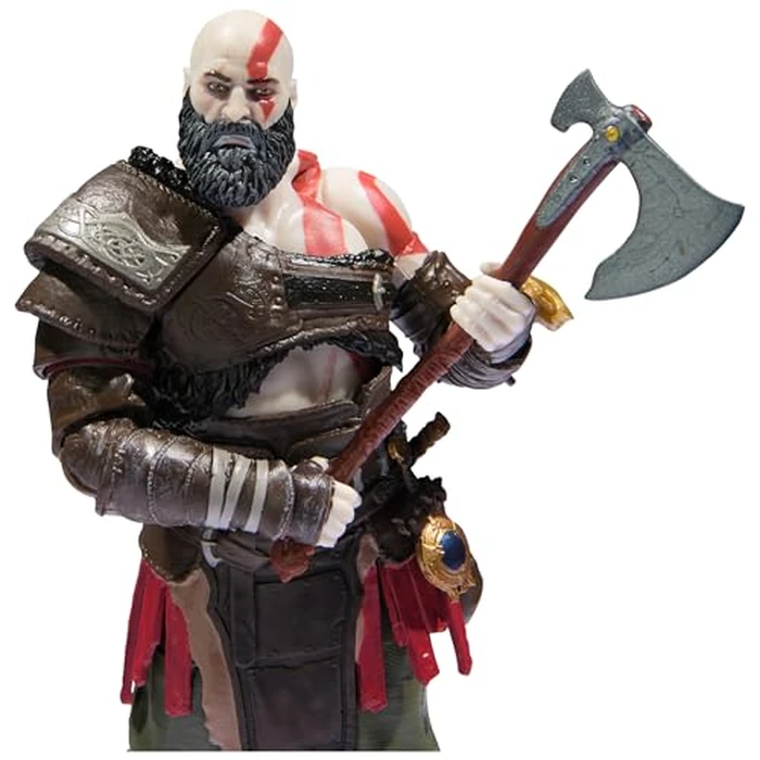 PlayStation God of War Ragnarök, 6” Kratos Action Figure with 5 Accessories, The Shapes Collection, for PS5 Fans & Collectors Ages 17+ by PlayStation - Image 9