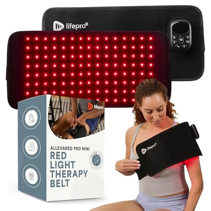Lifepro Red Light Therapy Belt - Infrared Red Light Therapy for Body, Back and Shoulder with Triple Chip LEDs, Allevared Belt with 660nm & 850nm Wavelengths - for Daily Comfort & Wellness Support by LifePro - Image 1