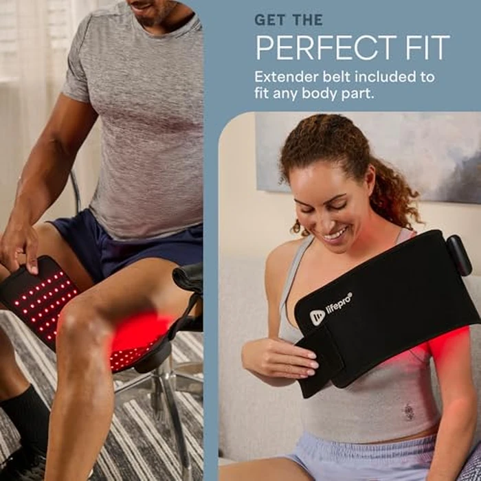 Lifepro Red Light Therapy Belt - Infrared Red Light Therapy for Body, Back and Shoulder with Triple Chip LEDs, Allevared Belt with 660nm & 850nm Wavelengths - for Daily Comfort & Wellness Support by LifePro - Image 6