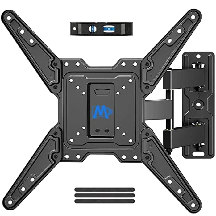 Mounting Dream TV Mount for Most 26-55 Inch TVs, Full Motion TV Wall Mount with Perfect Center Design on Single Stud Articulating Mount Max VESA 400x400mm up to 77 LBS, MD2413-MX by Mounting Dream - Used - Acceptable condition - CA$27.19