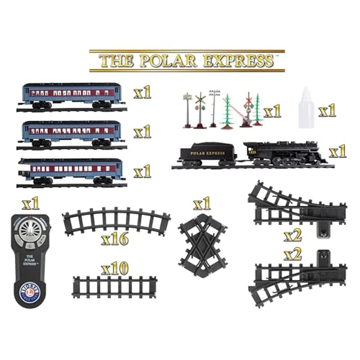 Lionel The Polar Express Battery O Gauge Toy Train Set with Remote, Locomotive, Train Cars, & Track with Authentic Train Sounds, Lights, & Water Vapor Smoke Effects for Kids 4+ by Lionel - Image 6
