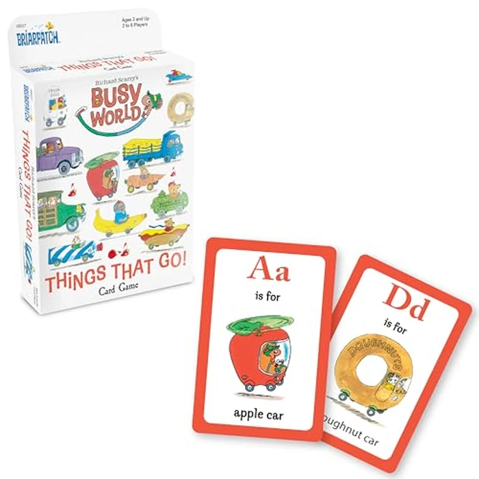 Briarpatch, Richard Scarry's Busy World Things That Go Card Game, Based on Early Reader Books for Preschool, Kindergarten and 1st Grade by Briarpatch - Used - Like New condition - US$7.19