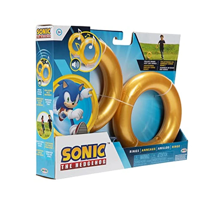 JAKKS Pacific Sonic The Hedgehog Rings 2-Pack Motion Activated Sounds from Sonic Video Game, Role Play Sonic Rings Games for Kids by JAKKS Pacific - Image 6