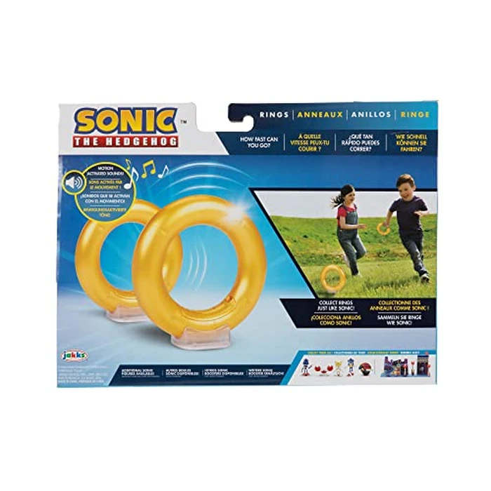 JAKKS Pacific Sonic The Hedgehog Rings 2-Pack Motion Activated Sounds from Sonic Video Game, Role Play Sonic Rings Games for Kids by JAKKS Pacific - Image 7