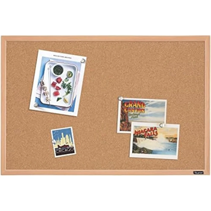Quartet Natural Cork Bulletin Board, 35" x 23", Wood Finish MDF Frame, Self-healing Cork (2642638035) by Quartet - Image 6