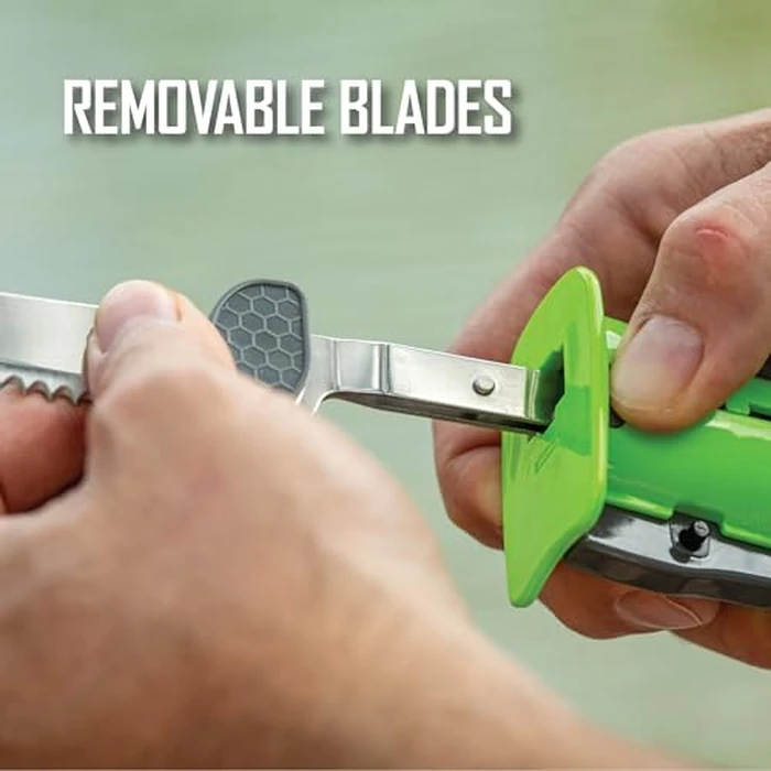 Smith’s Mr. Crappie Slab-O-Matic Electric Fillet Knife - Removable 8” & 4.5” Serrated Stainless Steel Blades w/ Sheaths - Fillet Glove & Mesh Storage Bag - Fishing, Outdoor, Hunting Electric Knife by Smith's - Image 5