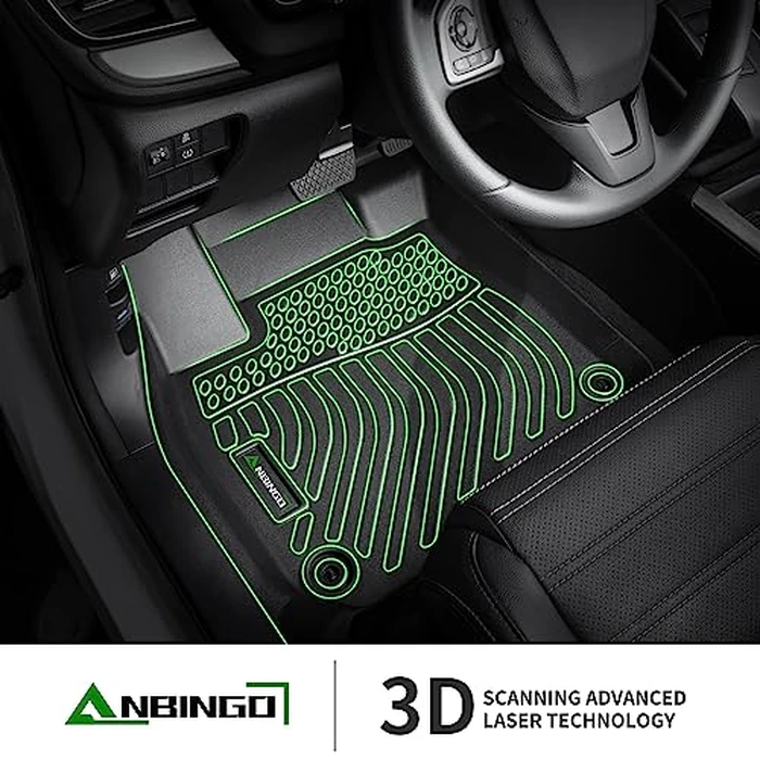 ANBINGO(R) Floor Mats & Cargo Liner for BMW X5 (G05) 2019-2026, sDrive40i / xDrive40i / xDrive50i / xDrive50e / M50i / M60i / M Base/M Competition, All Weather Waterproof TPE Car Mats, Full Set-Black by ANBINGO - Image 8