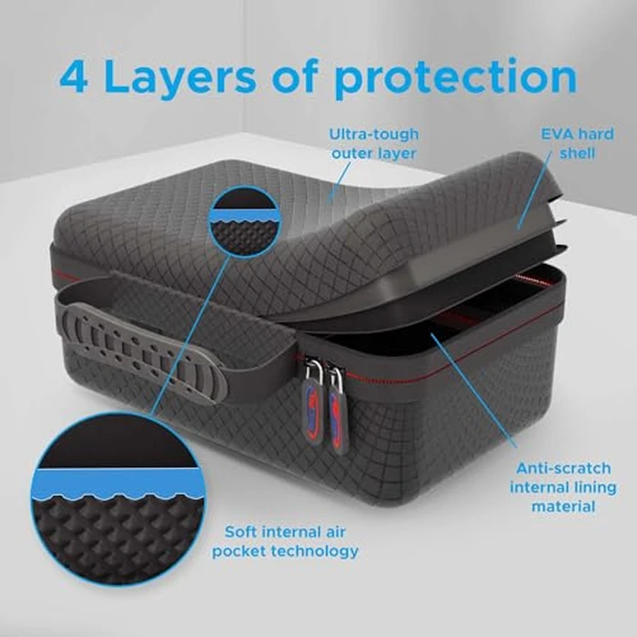 Digicharge Carry Case for 8'' GPS Garmin Drivesmart 86, RV 895, RV 890, Dezl OTR810, Dezl OTR800 8 Inch GPS Case with Storage for All Accessories Inc. Suction Mount by DigiCharge - Image 4