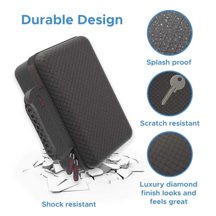 Digicharge Carry Case for 8'' GPS Garmin Drivesmart 86, RV 895, RV 890, Dezl OTR810, Dezl OTR800 8 Inch GPS Case with Storage for All Accessories Inc. Suction Mount by DigiCharge - Image 5