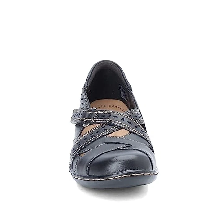 Clarks Womens Ashland Spin Q Flats, Black, 7 Wide US by Clarks - Image 4