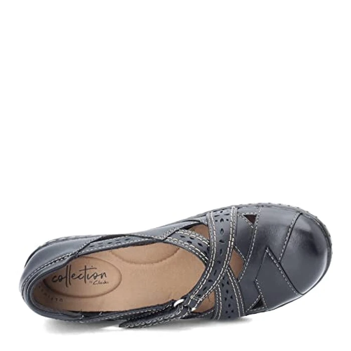 Clarks Womens Ashland Spin Q Flats, Black, 7 Wide US by Clarks - Image 7