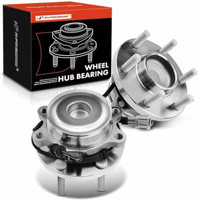 A-Premium Pair [2] Front Wheel Bearing Hub Assembly Compatible with Nissan Frontier 2005-2018 Pathfinder 2005-2012 Xterra 2005-2015 Suzuki Equator 2009-2012 2WD w/ABS 6-Lug by A-premium - Used - Very Good condition