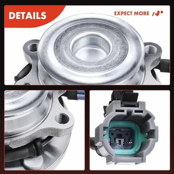 A-Premium Pair [2] Front Wheel Bearing Hub Assembly Compatible with Nissan Frontier 2005-2018 Pathfinder 2005-2012 Xterra 2005-2015 Suzuki Equator 2009-2012 2WD w/ABS 6-Lug by A-premium - Image 8