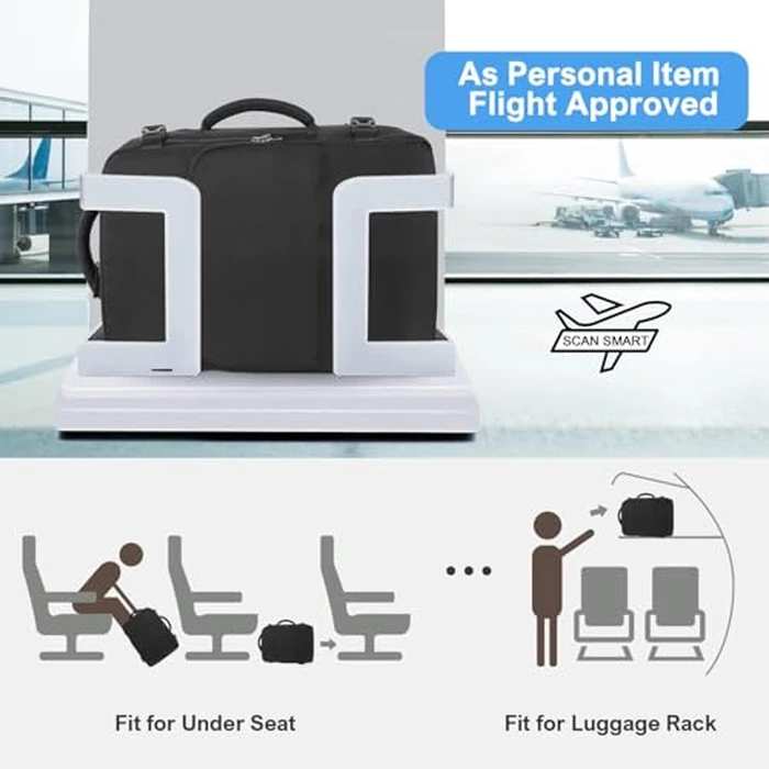 Sinaliy Travel Backpack for Men Women, Personal Item Travel Bag with Multi-Pockets, Airline Approved Carry on Backpack Fits 16inch Laptop, Waterproof Casual Backpack for College,Travel, Work by Sinaliy - Image 2