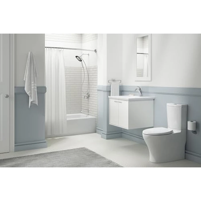 KOHLER K-9351-2MB Expanse Curved Shower Rod, Contemporary Design, Adjustable Fit 60-76", Vibrant Brushed Moderne Brass by Kohler - Image 3