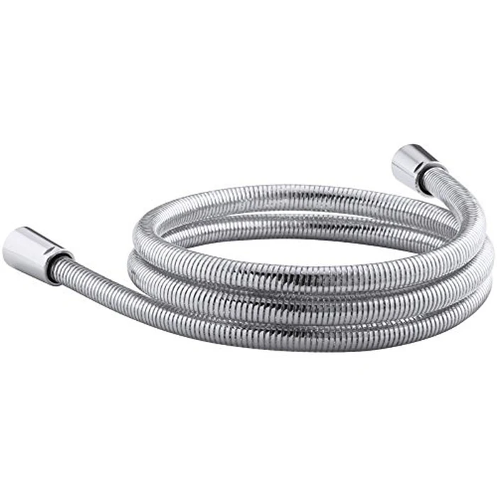 KOHLER K-45982-CP Awaken 60-Inch Ribbon Hose, Use with Handshower, Swivel Base, Durable & Flexible Polymer Blend, Polished Chrome, One Size by Kohler - Used - Very Good condition