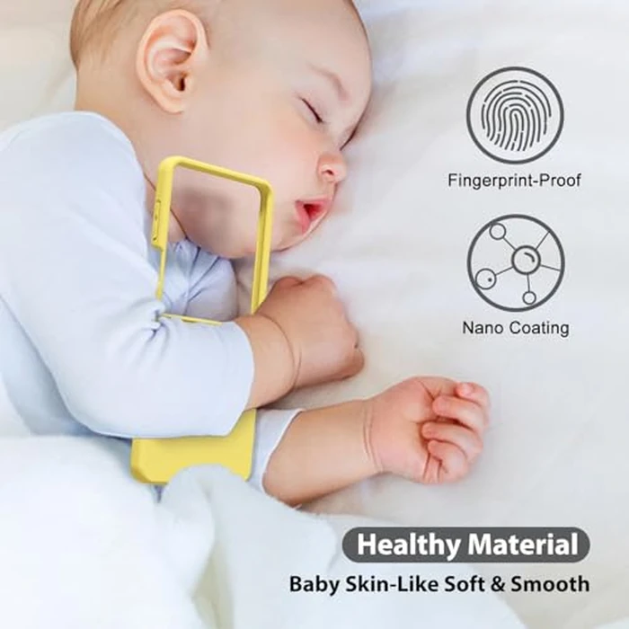 oakxco for Samsung Galaxy Z Flip 7 Phone Case Liquid Silicone, Cute Thin Slim Grip Soft Rubber Gel for Women Men, Smooth Matte TPU Plain Solid Color Girly Simple Case with Camera Cover, Yellow by oakxco - Image 7