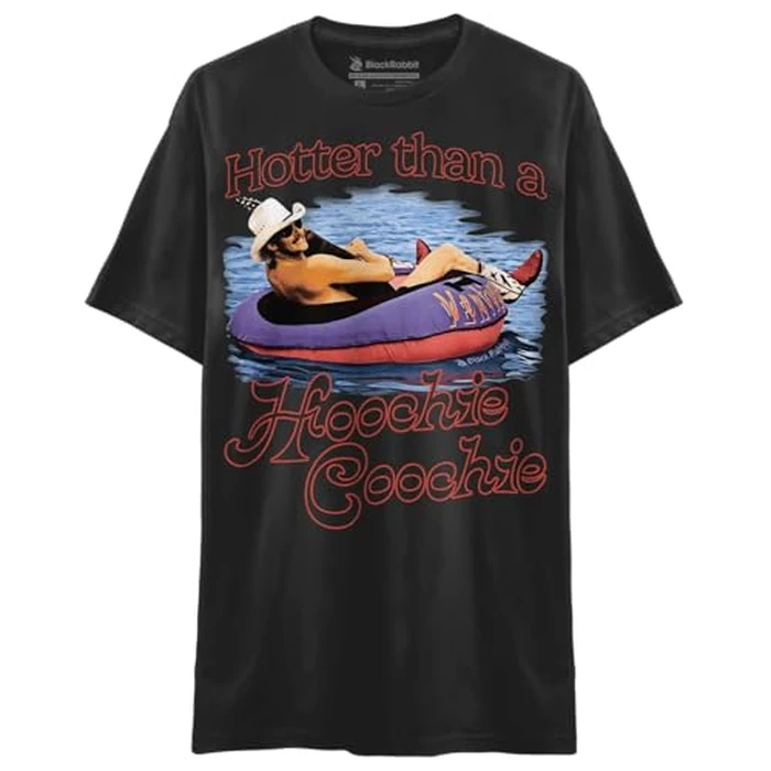 Hotter Than A Hoochie Coochie Shirt Chattahoochee 90s Country Retro Vintage Unisex Classic T-Shirt (Soft Premium Tee - Black, Small) by Black Rabbit - Image 1