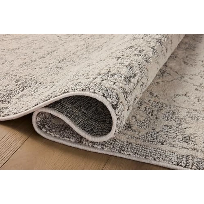 Loloi Magnolia Home by Joanna Gaines Gigi Collection GIG-02 Ivory/Stone 2'-7" x 7'-6" Runner Rug by Loloi - Image 1