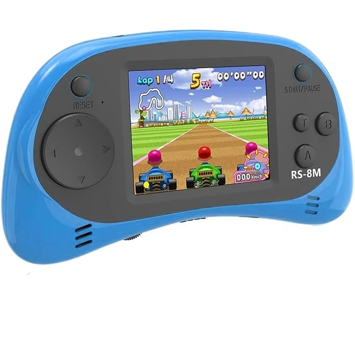 E-MODS GAMING Kids Handheld Games 16 Bit Retro Video Games Console with 220 HD Electronic Games - 2.5'' LCD Portable Travel Games Entertainment Gifts for Boys Girls Ages 4-12 (New Blue) by E-MODS GAMING - Image 1